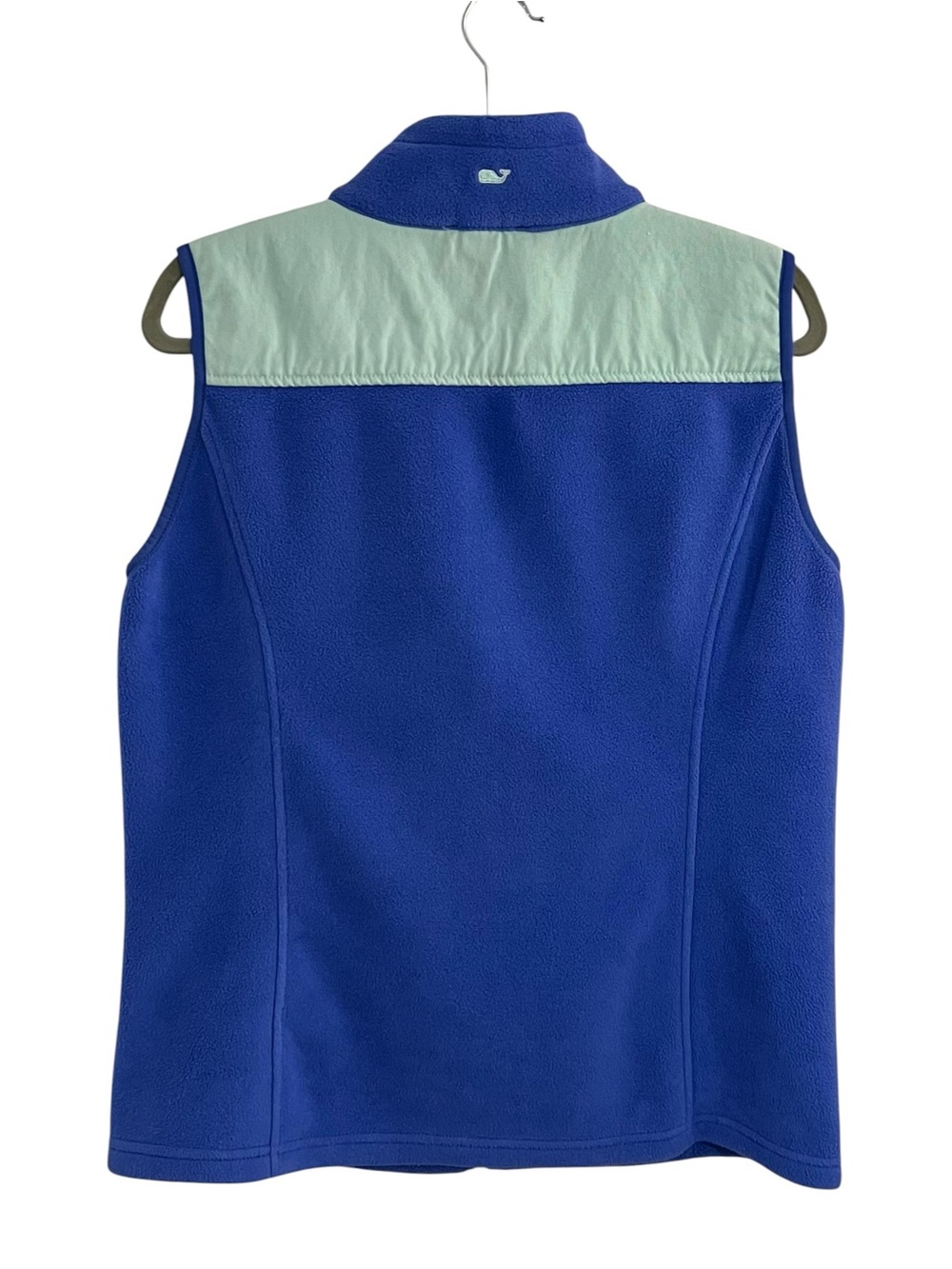 Vineyard Vines Royal Blue Fleece Vest with Mint Accents - Picture 7 of 9